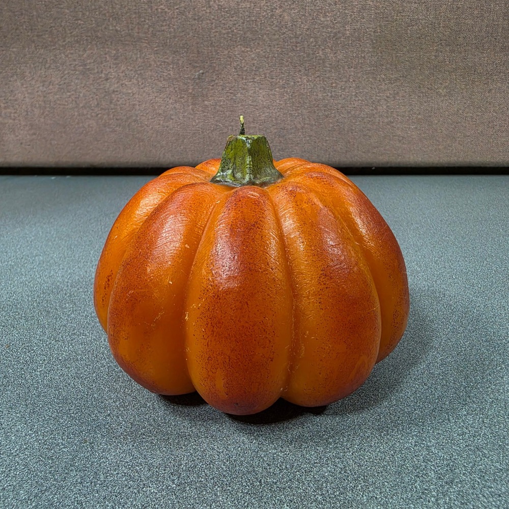 Pumpkin Candle Orange Like New Fall Harvest Decor‎ Gourd fall or Halloween
